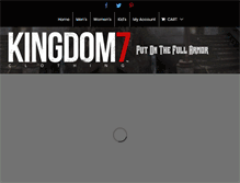 Tablet Screenshot of kingdom7clothing.com